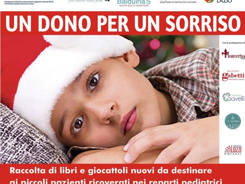 Al via la terza edizione di “Un dono per un sorriso”: la raccolta solidale per i piccoli pazienti del Gemelli 