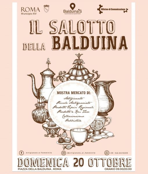Domenica 20 il “salotto della Balduina”, mostra-mercato a piazza della Balduina
